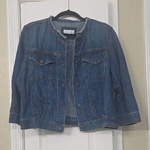 Chico's Blue Denim Jean Jacket